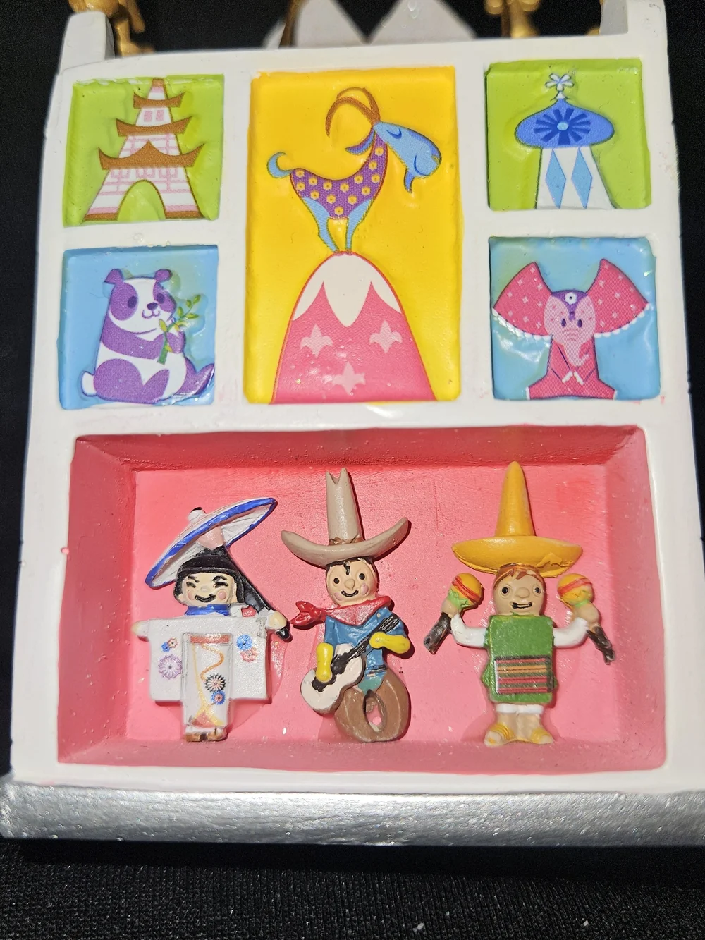 Disney Sketchbook It’s A Small World Clock Tower Ornament by Costa Alavezos